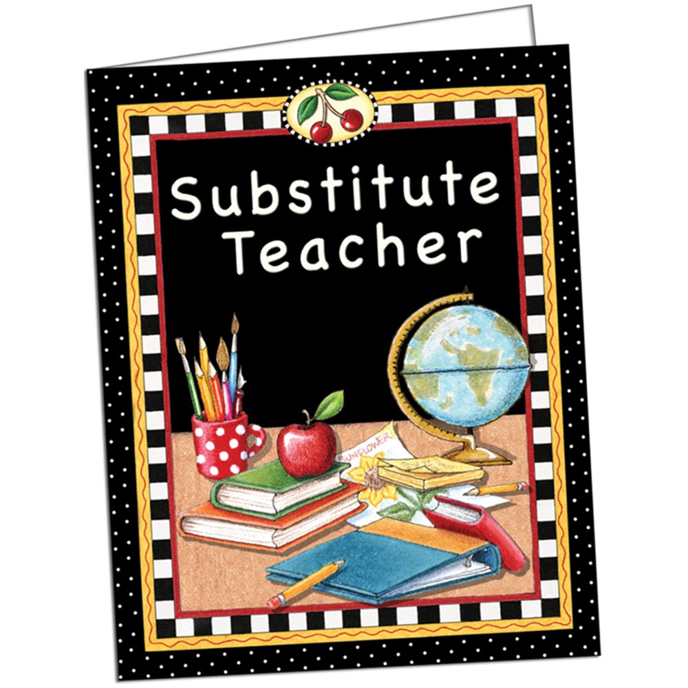 TCR4834 - Substitute Teacher Pocket Folder Tc in Substitute Teachers