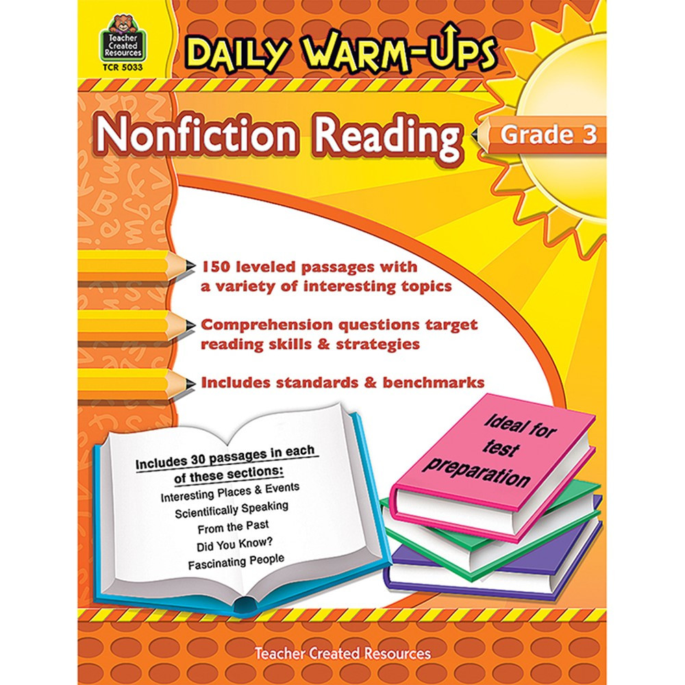 TCR5033 - Daily Warm Ups Gr 3 Nonfiction Reading in Reading Skills