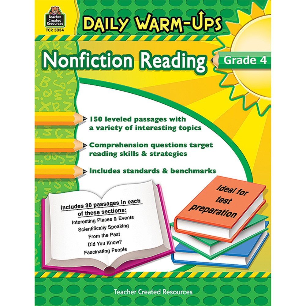 TCR5034 - Daily Warm Ups Gr 4 Nonfiction Reading in Reading Skills