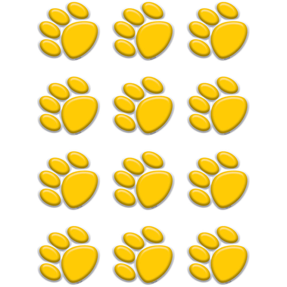TCR5120 - Gold Paw Prints Mini Accents in Accents