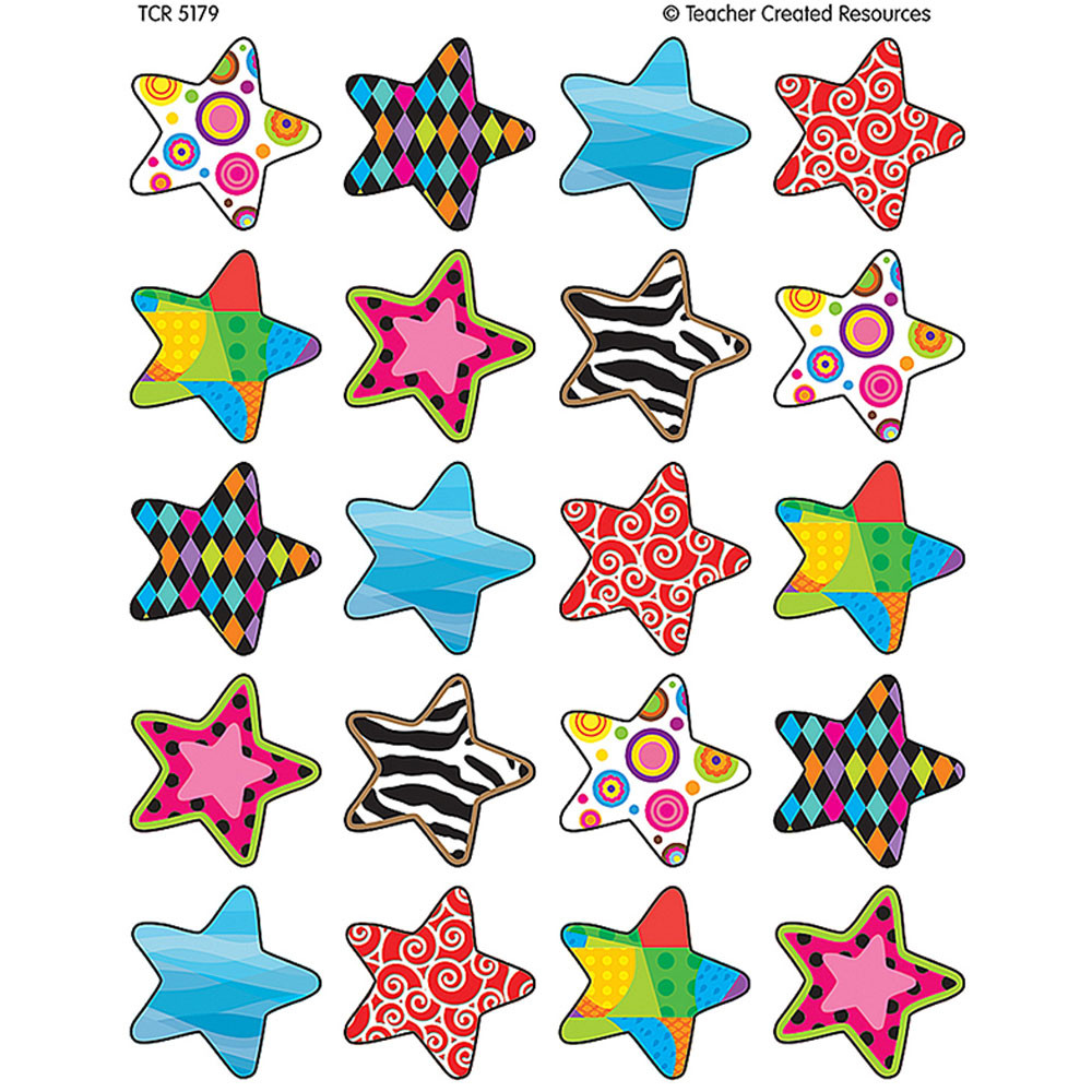 TCR5179 - Fancy Stars Stickers in Stickers