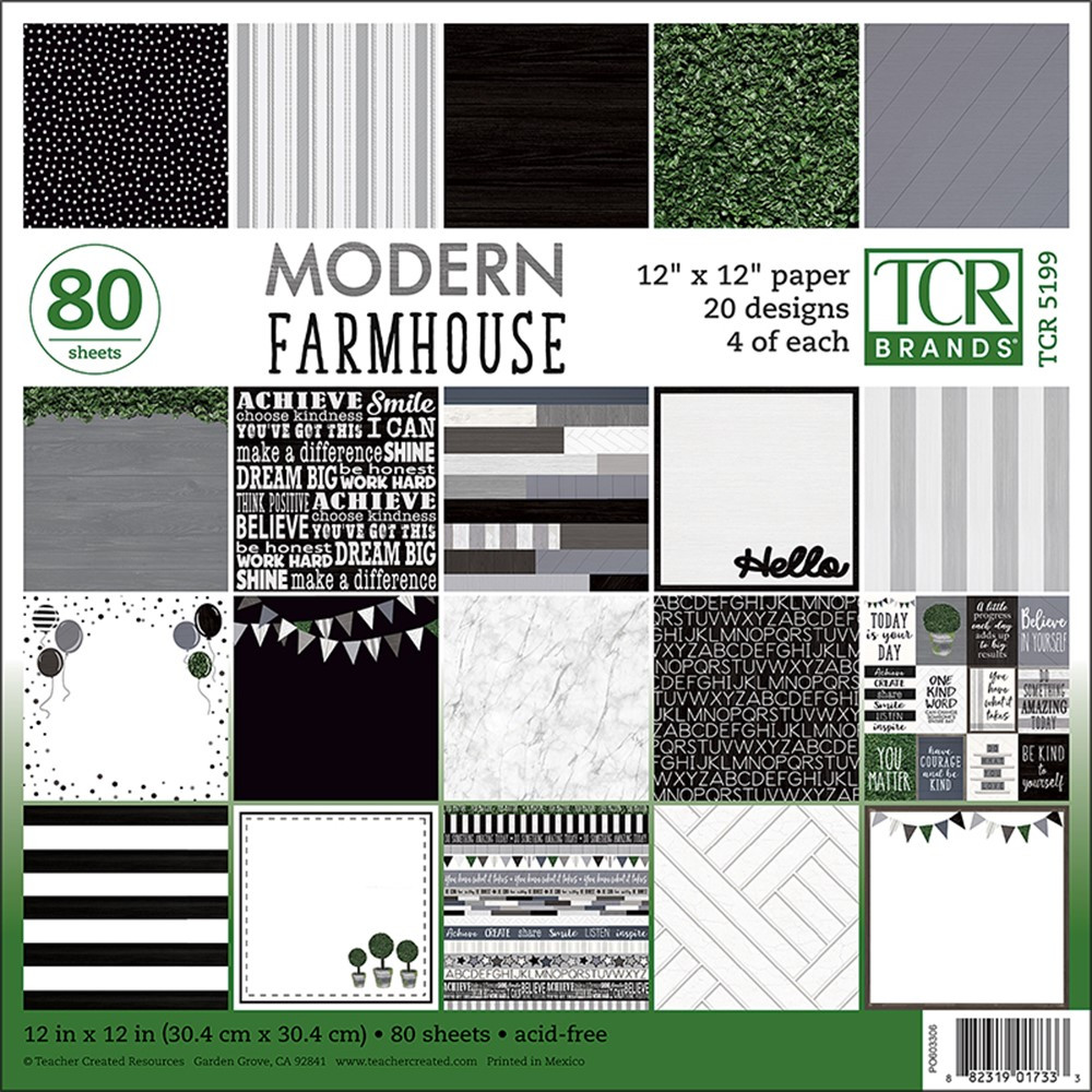 Modern Farmhouse Project Paper - TCR5199 | Teacher Created Resources | Craft Paper
