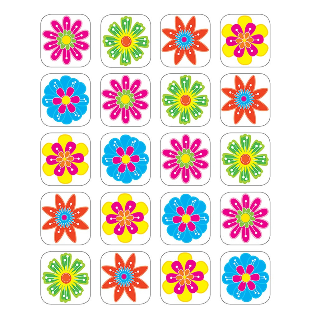 TCR5201 - Fun Flowers Stickers in Stickers