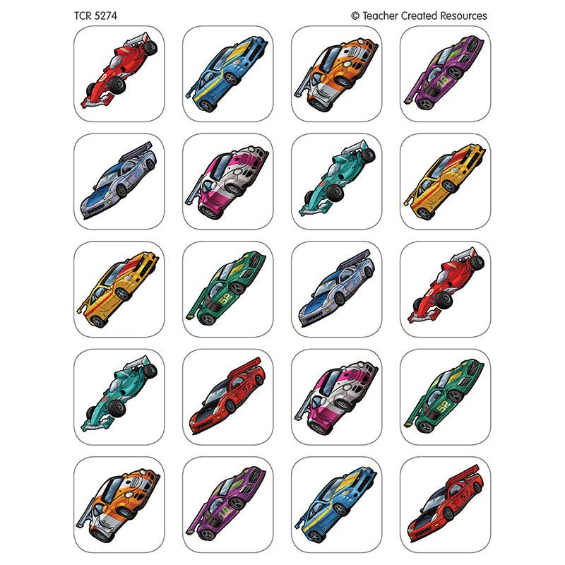 TCR5274 - Race Cars Stickers in Stickers