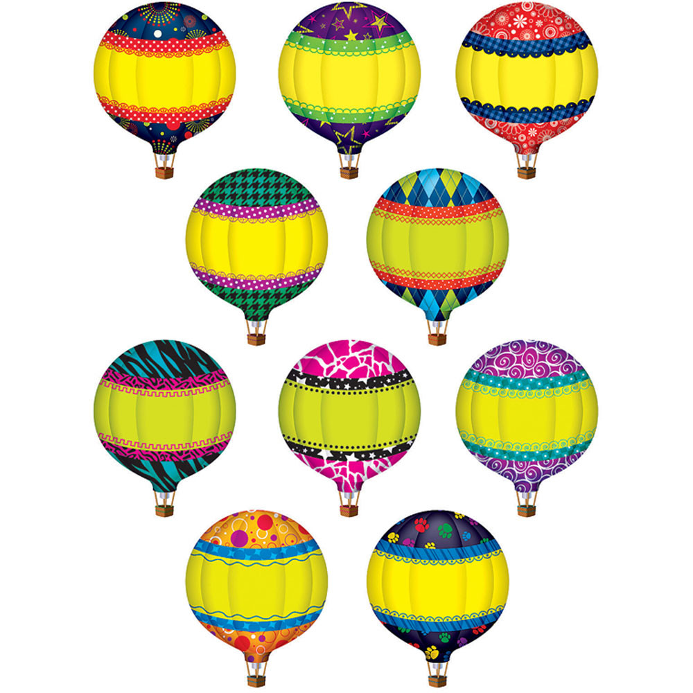 TCR5295 - Hot Air Balloons Accents - 30Pk in Accents