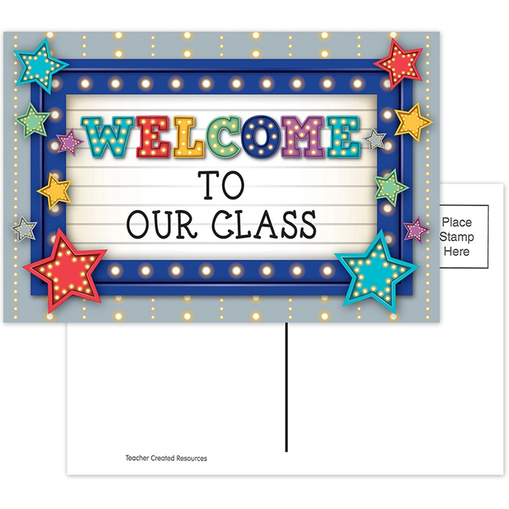 TCR5486 - Marquee Welcome Postcards in Postcards & Pads