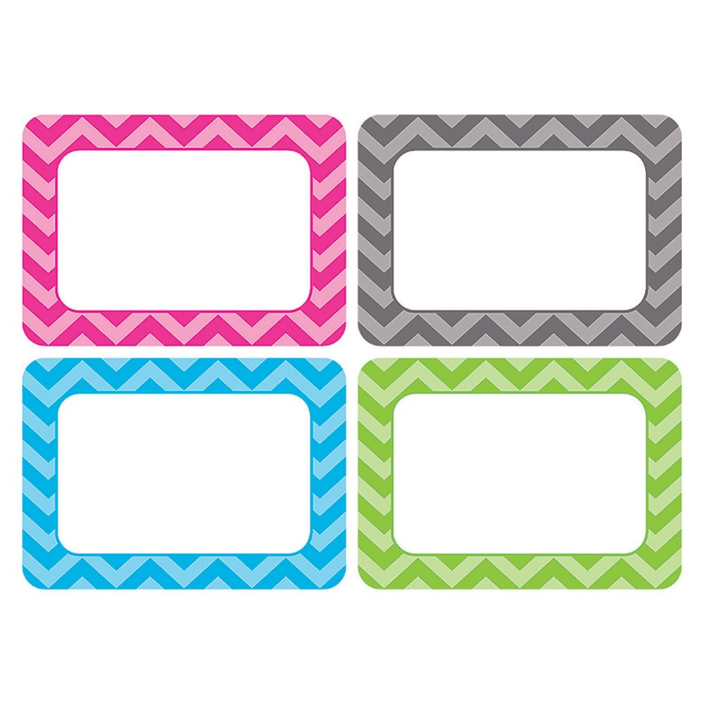 Chevron Name Tags/Labels Multi-Pack Teacher Created Resources TCR5526 