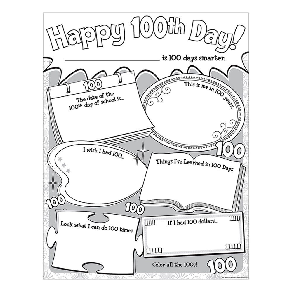 TCR5640 - Happy 100Th Day Poster Pack in Miscellaneous