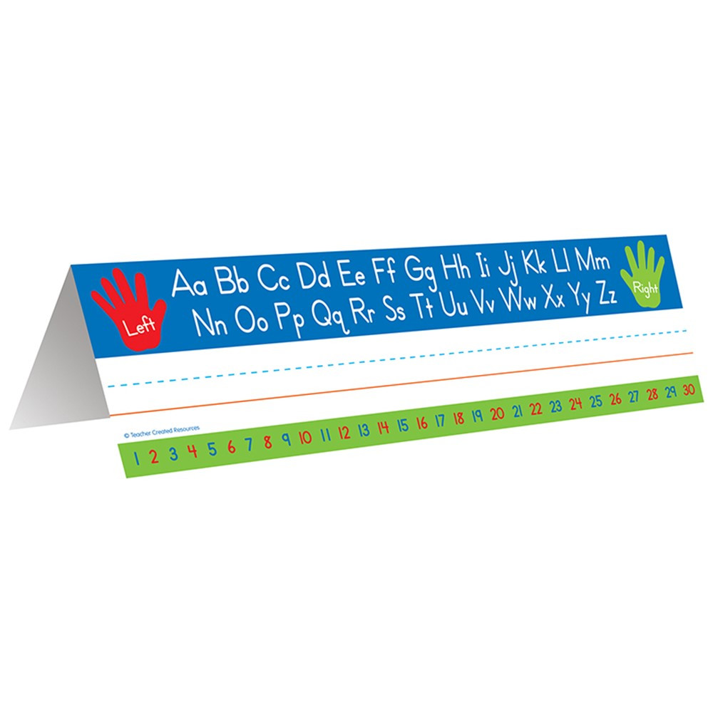 TCR5723 - Left Right Alphabet Tent Name Plate in Name Plates