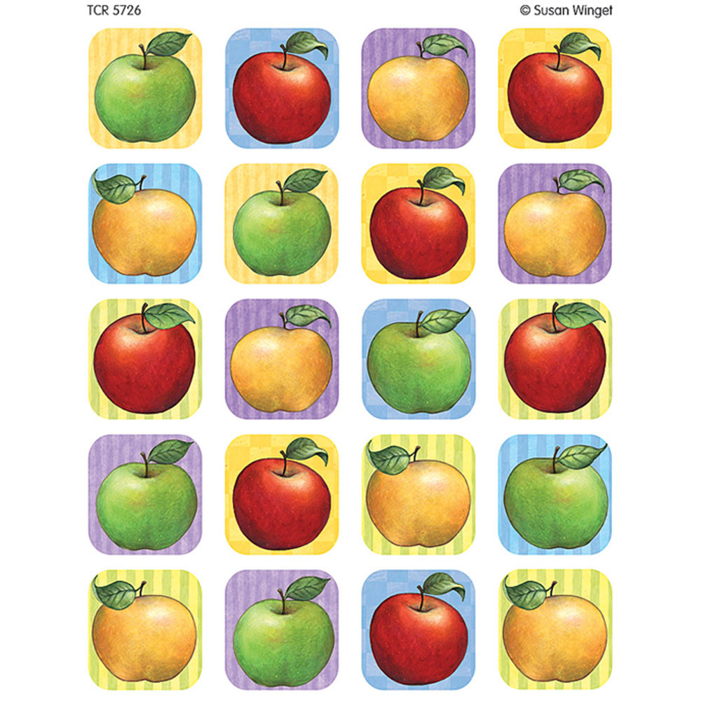 TCR5726 - Susan Winget Apple Stickers 120 Stks in Stickers