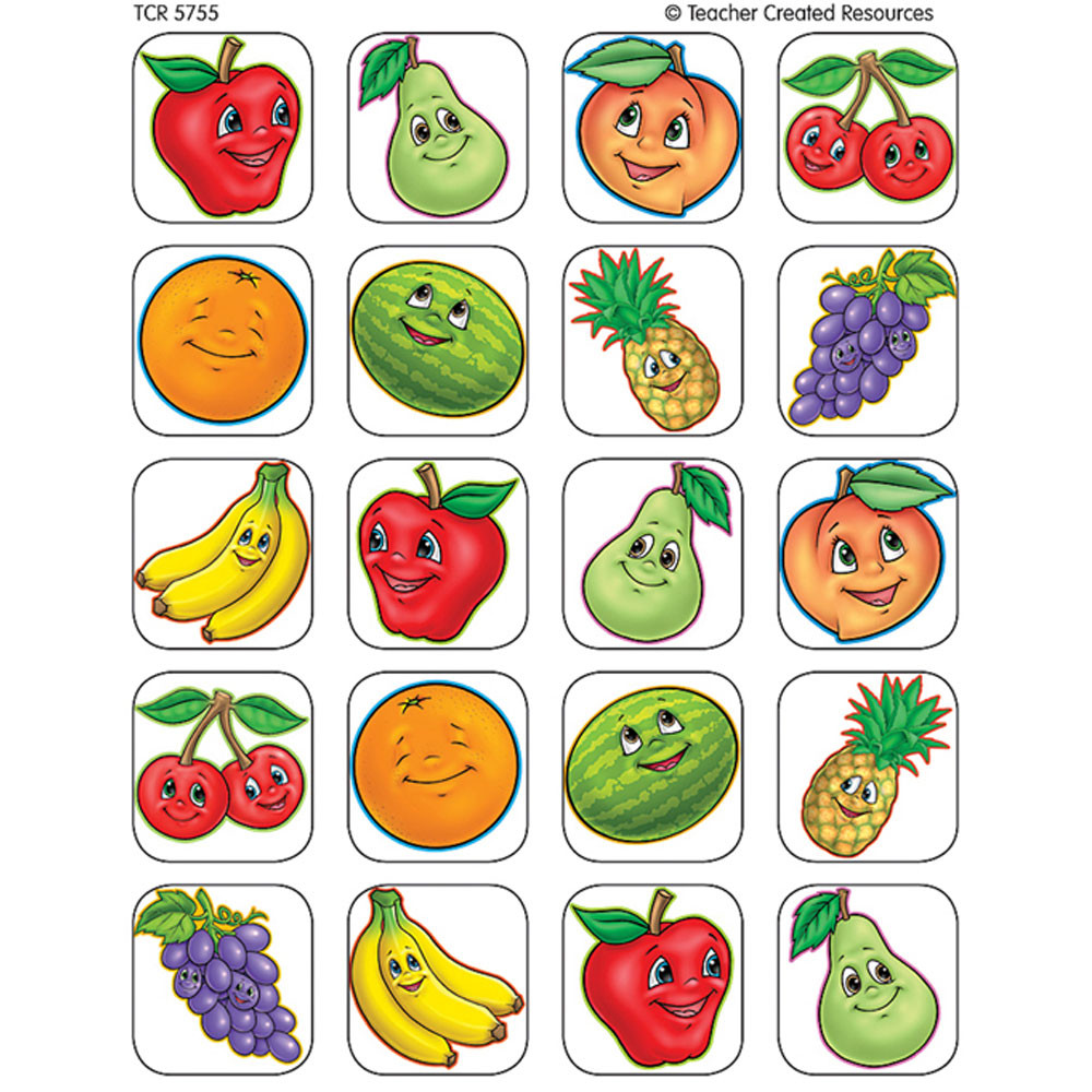 TCR5755 - Fruits Stickers 120 Stks in Stickers
