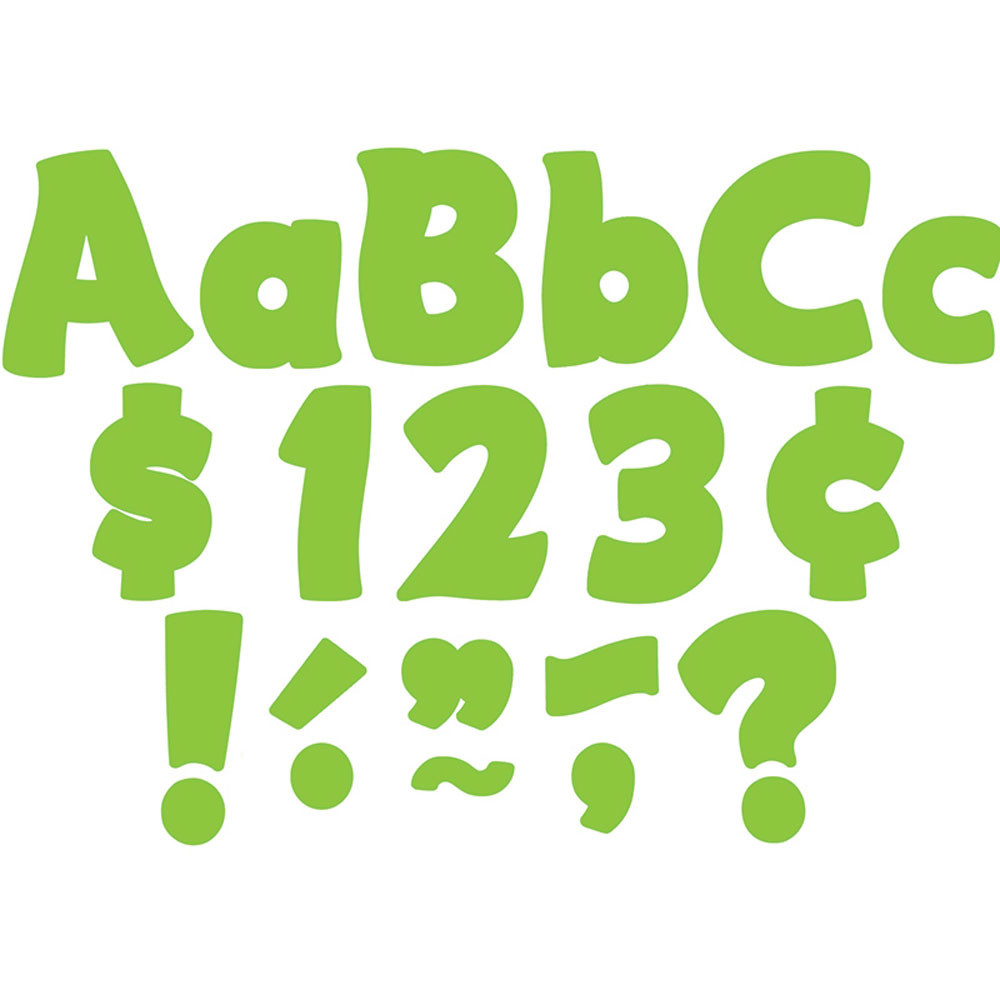 TCR5820 - Lime Funtastic 4 In Letters Combo Pk in Letters