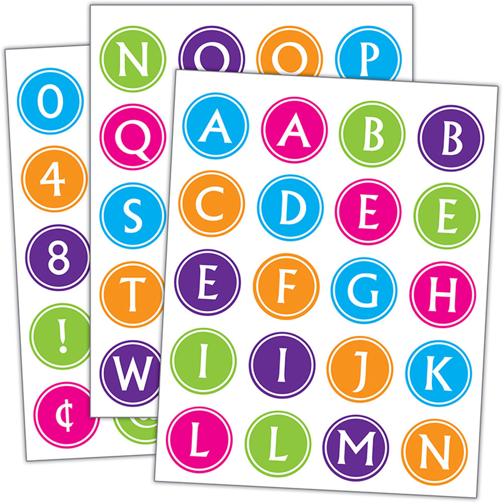 TCR5910 - Brights Alphabet Stickers in Stickers