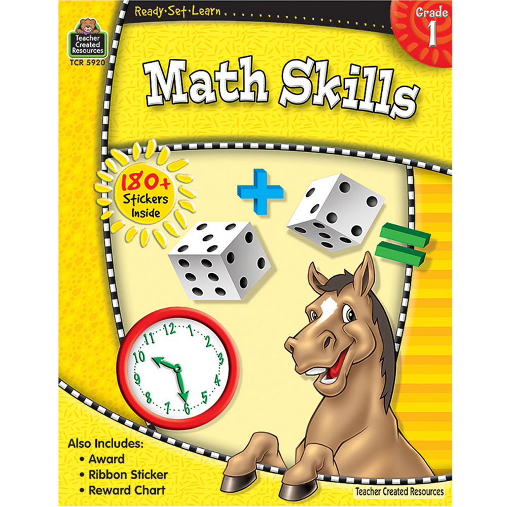 TCR5920 - Ready-Set-Learn Math Skills Gr 1 in Activity Books