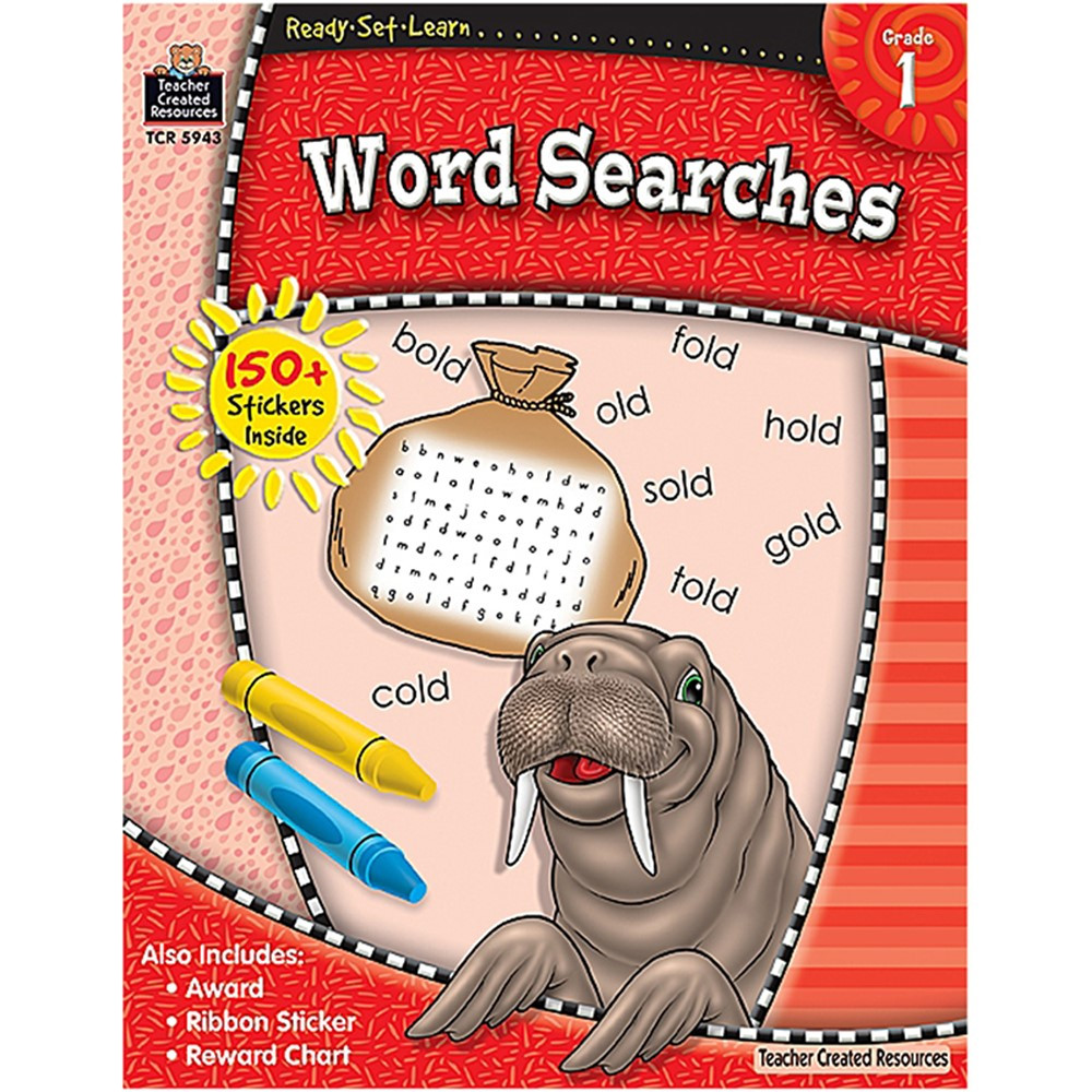 TCR5943 - Ready Set Learn Word Searches Gr 1 in Sight Words