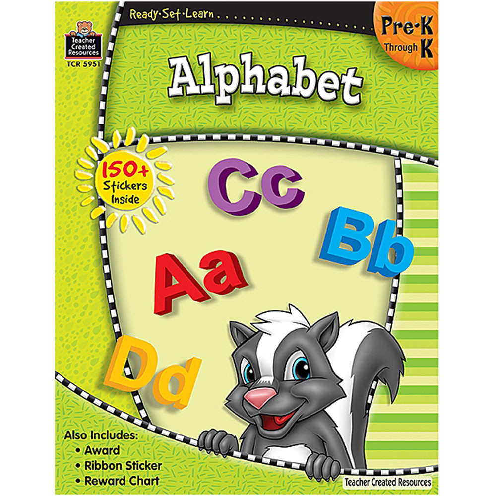 TCR5951 - Ready Set Learn Alphabet Gr Pk-K in Letter Recognition
