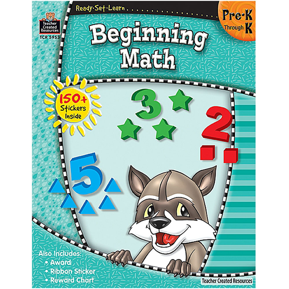 TCR5953 - Ready Set Learn Beginning Math Gr Pk-K in Activity Books