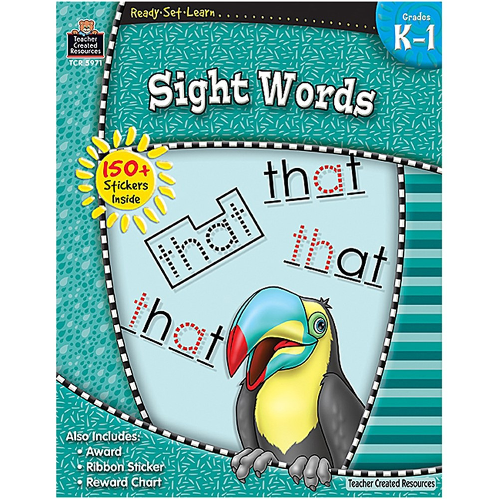 TCR5971 - Ready Set Learn Sight Words Gr K-1 in Sight Words