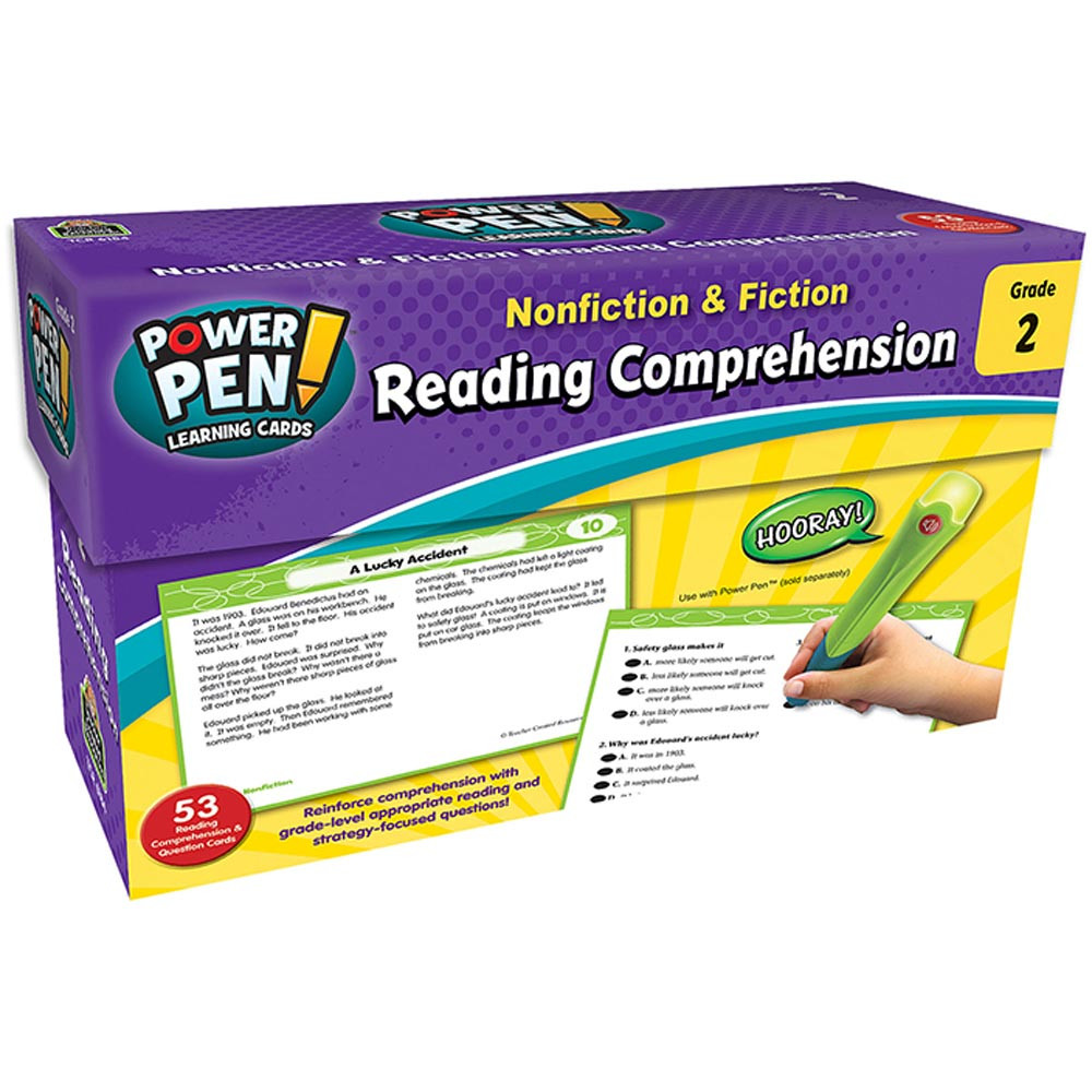 TCR6184 - Nonfiction & Fiction Gr 2 Reading Comprehension Cards in Comprehension