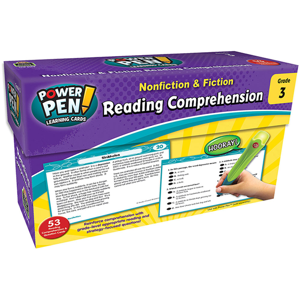 TCR6198 - Nonfiction & Fiction Gr 3 Reading Comprehension Cards in Comprehension