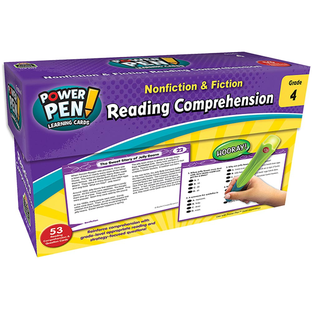 TCR6199 - Nonfiction & Fiction Gr 4 Reading Comprehension Cards in Comprehension