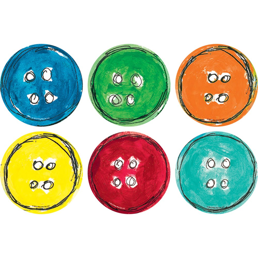 TCR62013 - Pete The Cat Carpet Markers Spot On Groovy Buttons in Classroom Management