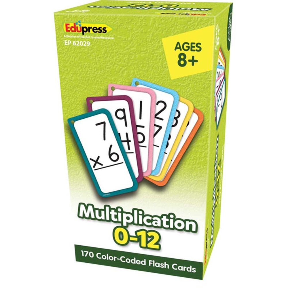 Multiplication Flash Cards - All Facts 0-12 - TCR62029 | Teacher Created Resources | Flash Cards