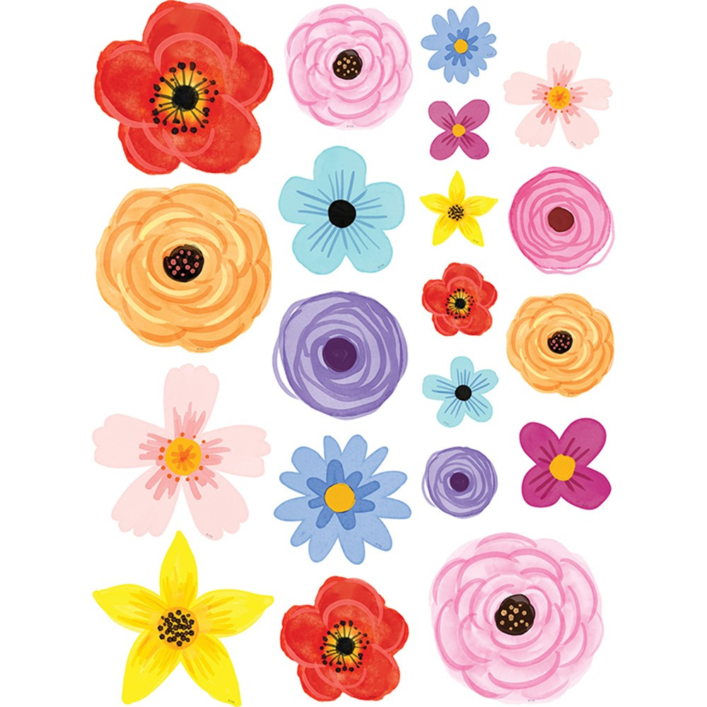Wildflowers Accents - Assorted Sizes, Pack of 60 - TCR6595 | Teacher Created Resources | Accents