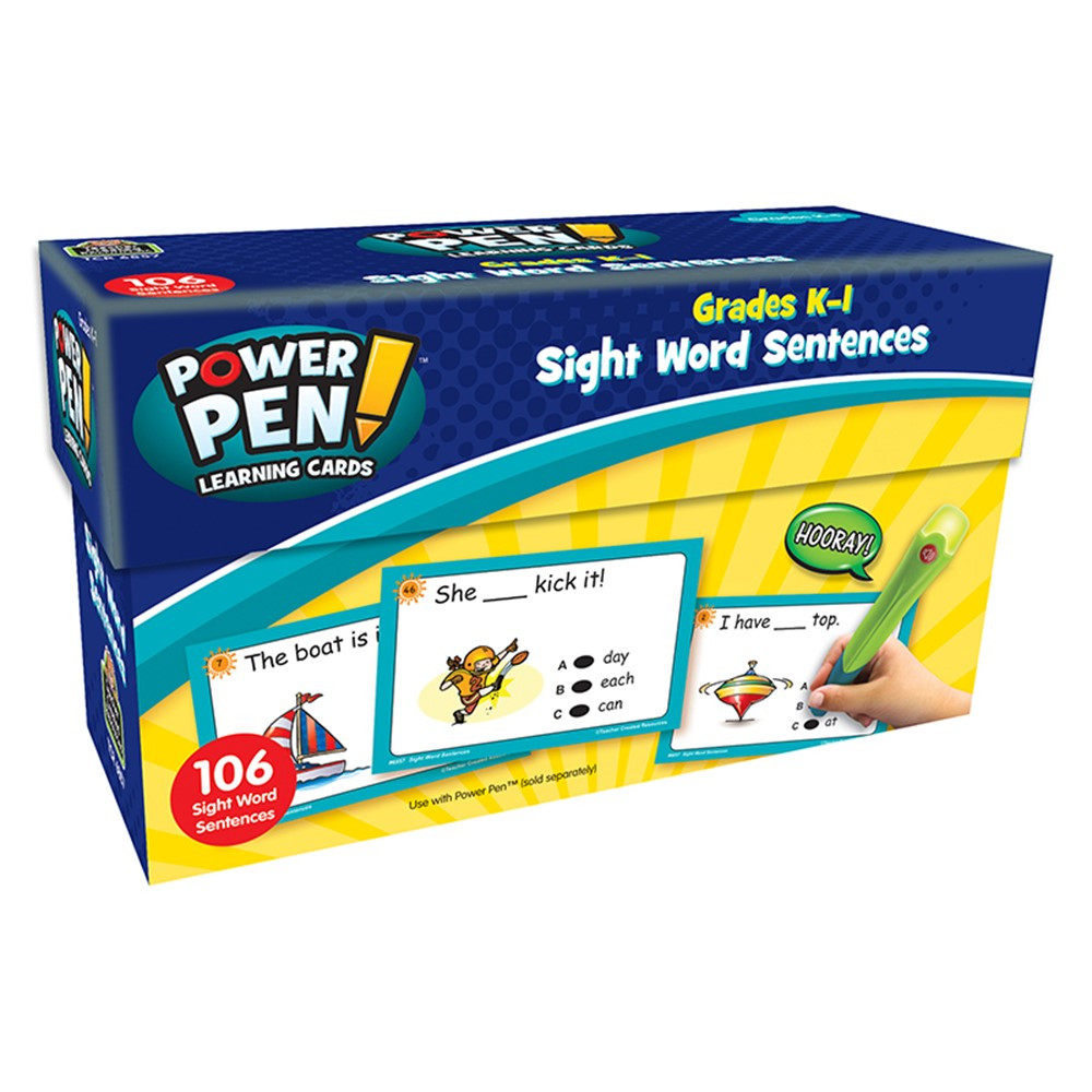 TCR6857 - Power Pen Learning Cards Sight Word Sentences in Sight Words