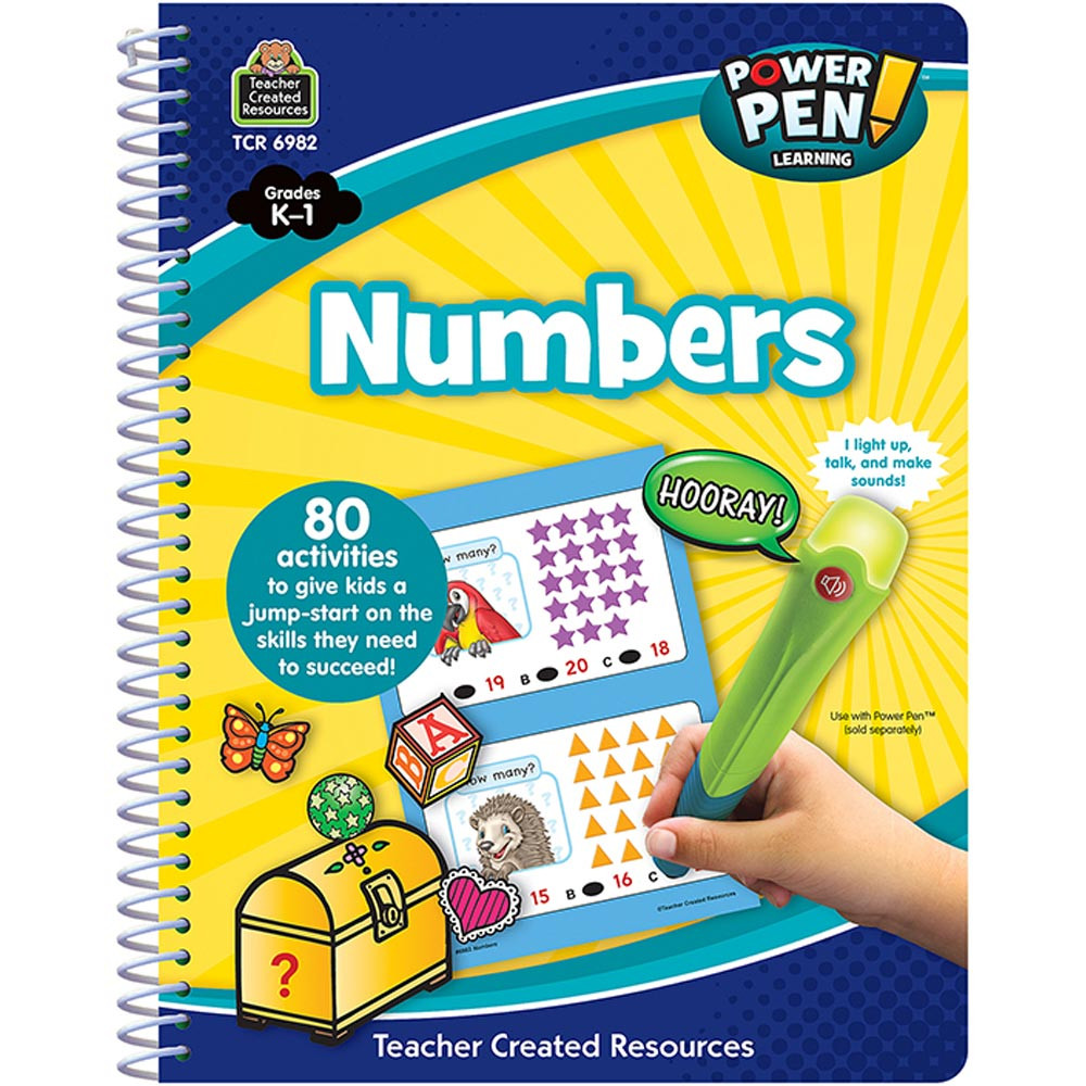 TCR6982 - Power Pen Learning Book Numbers Spiral in Numeration