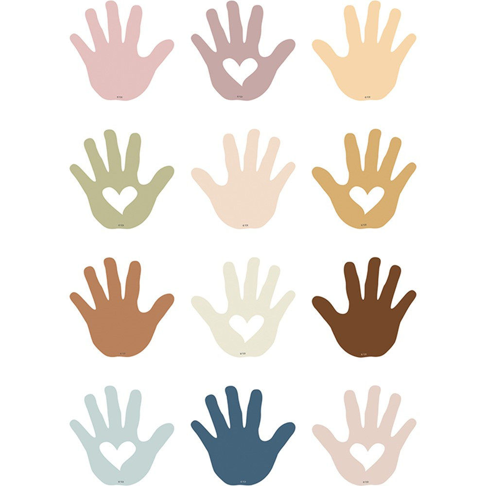 Everyone is Welcome Helping Hands Mini Accents, Pack of 36 - TCR7134 | Teacher Created Resources | Accents