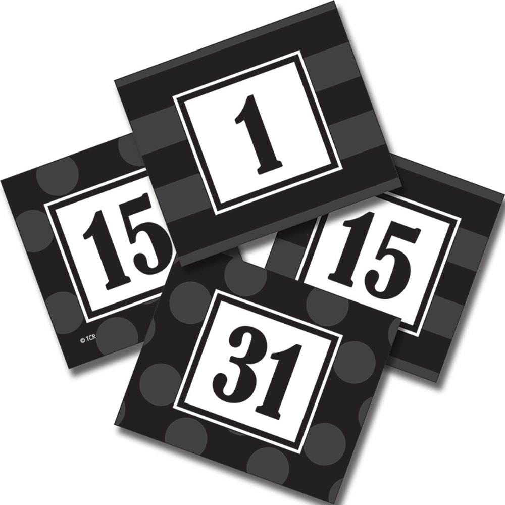 black-sassy-solids-double-sided-calendar-cards-tcr72332-teacher
