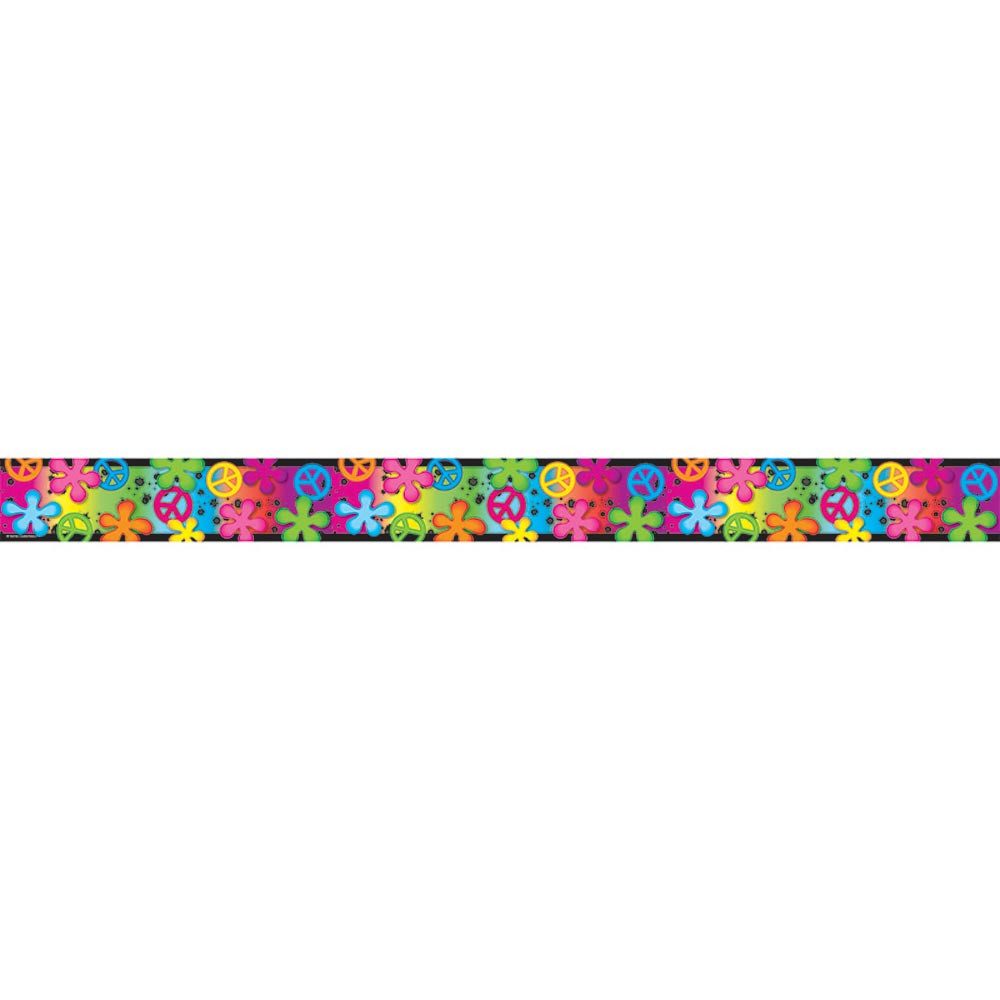 TCR73144 - Retro Rainbow Double Sided Border in Border/trimmer