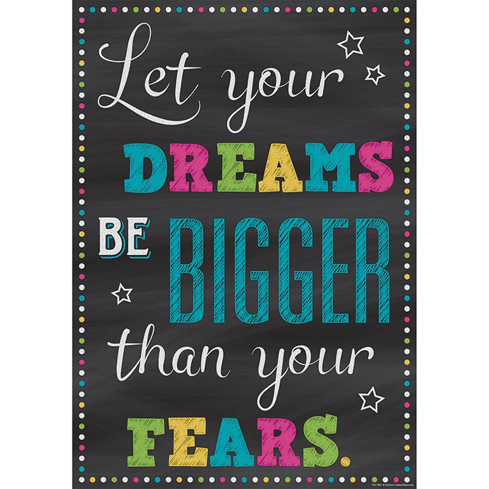 TCR7405 - Let Your Dreams Positive Poster in Inspirational