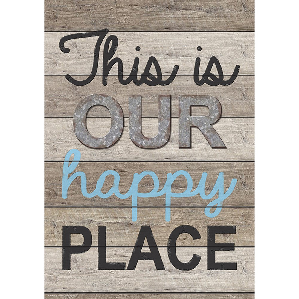TCR7427 - This Is Our Happy Place Poster Home Sweet Classroom in Motivational