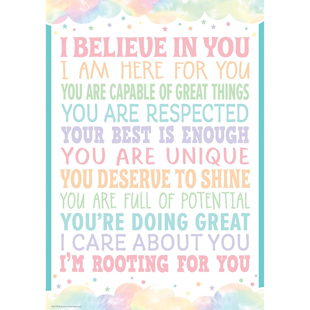I Believe In You Positive Poster - TCR7479 | Teacher Created Resources | Motivational