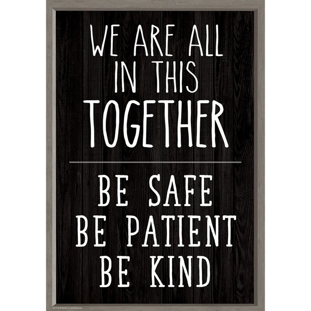 We Are All in This Together Positive Poster, 13-3/8 x 19" - TCR7512 | Teacher Created Resources | Classroom Theme"