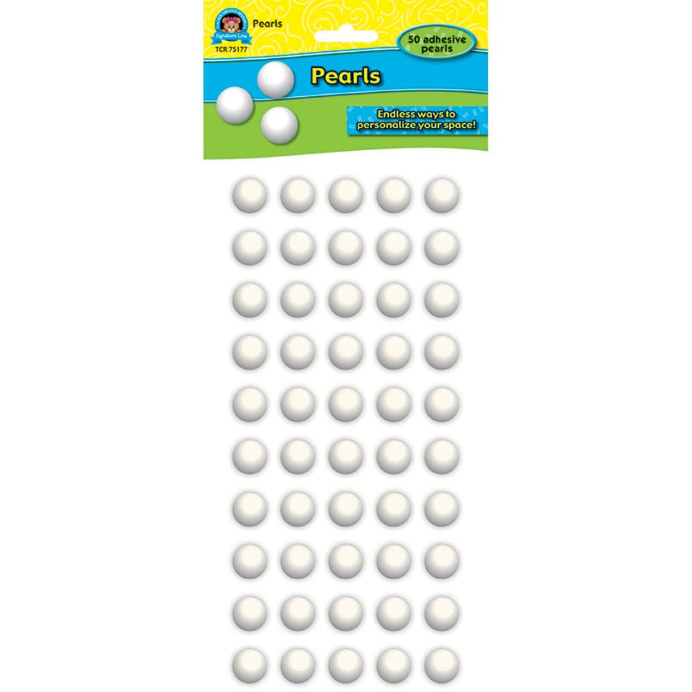 TCR75177 - Pearls Adhesive Pearls 50Pk in Accents