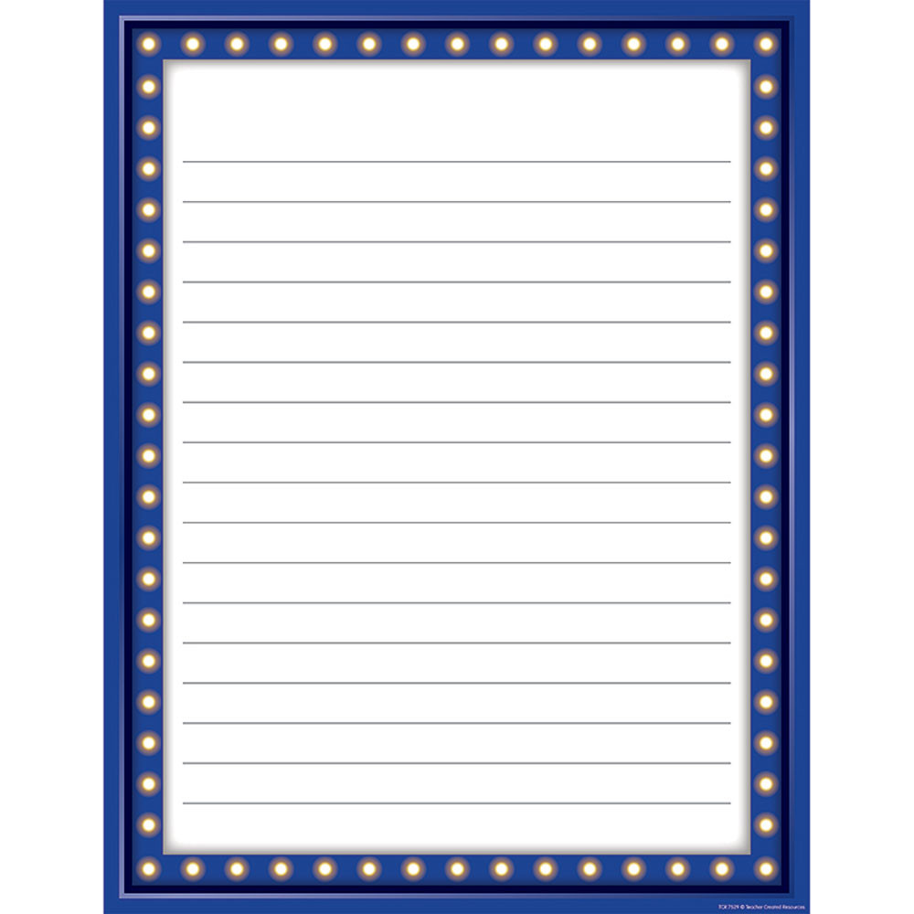 TCR7529 - Marquee Lined Chart in Classroom Theme