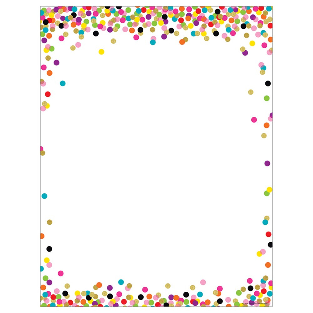 TCR7646 - Confetti Blank Chart in Classroom Theme