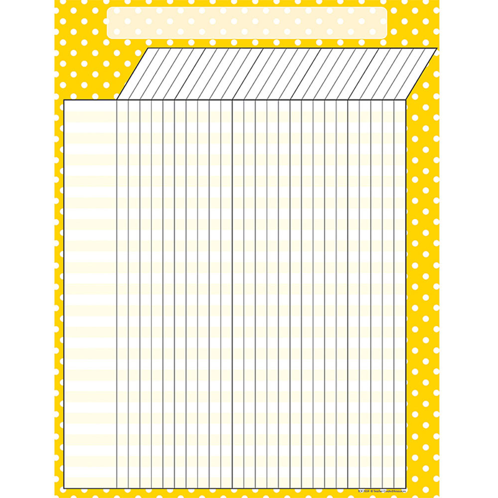 TCR7659 - Yellow Polka Dots Incentive Chart in Incentive Charts