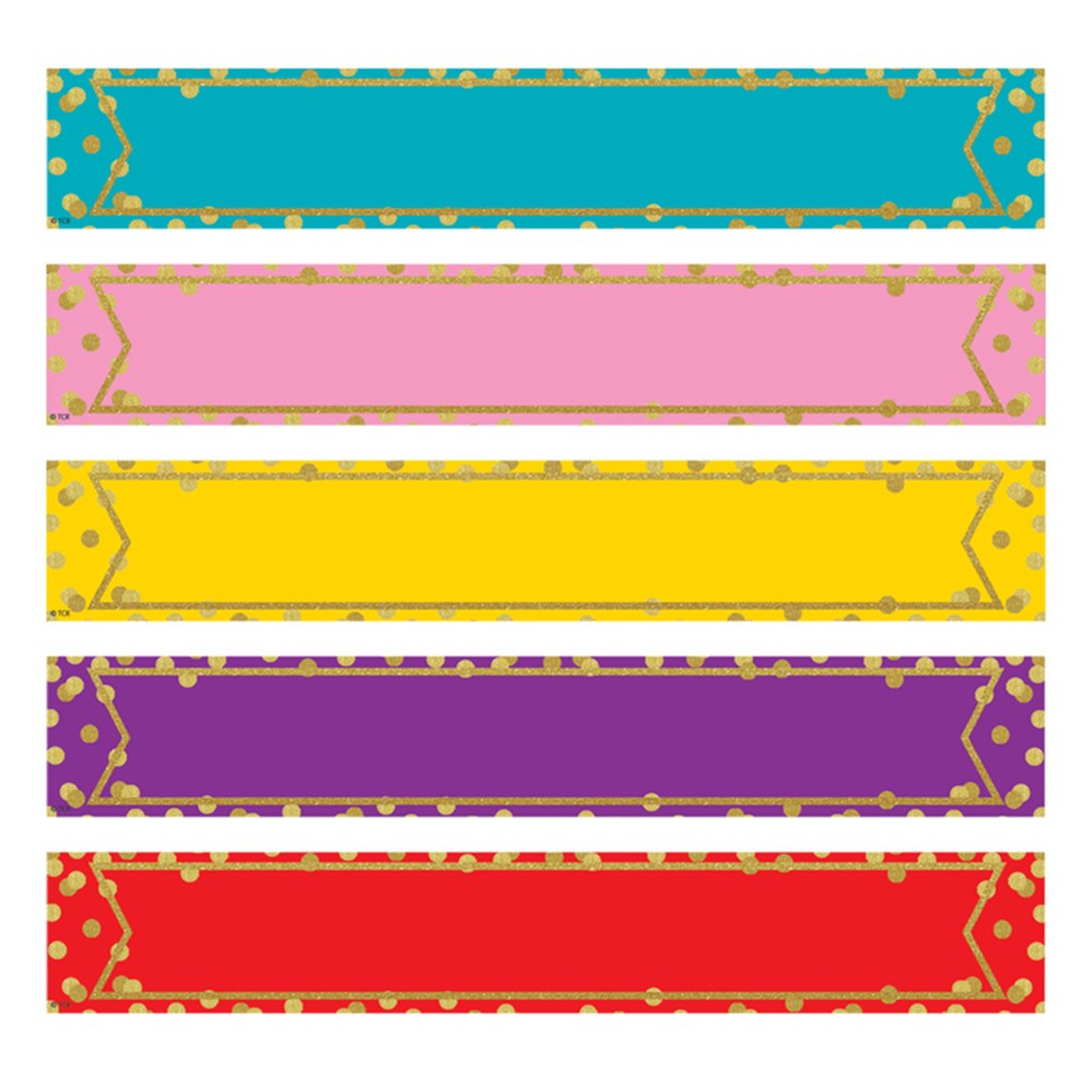 Large Confetti Colorful Labels Magnetic Accents - TCR77015 | Teacher Created Resources | Accents