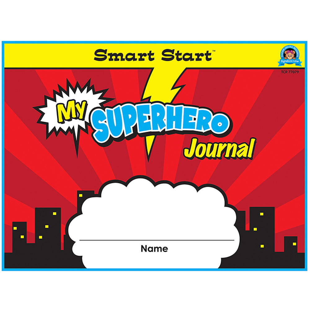 TCR77079 - Superhero Smart Start Gr K-1 Journal Horizontal Format in Writing Skills