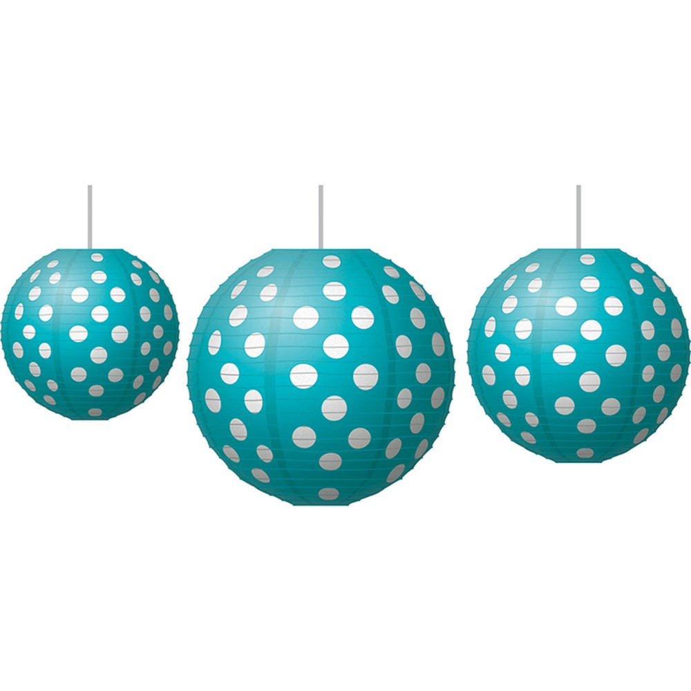 TCR77103 - Paper Lanterns Teal Polka Dots in Accents