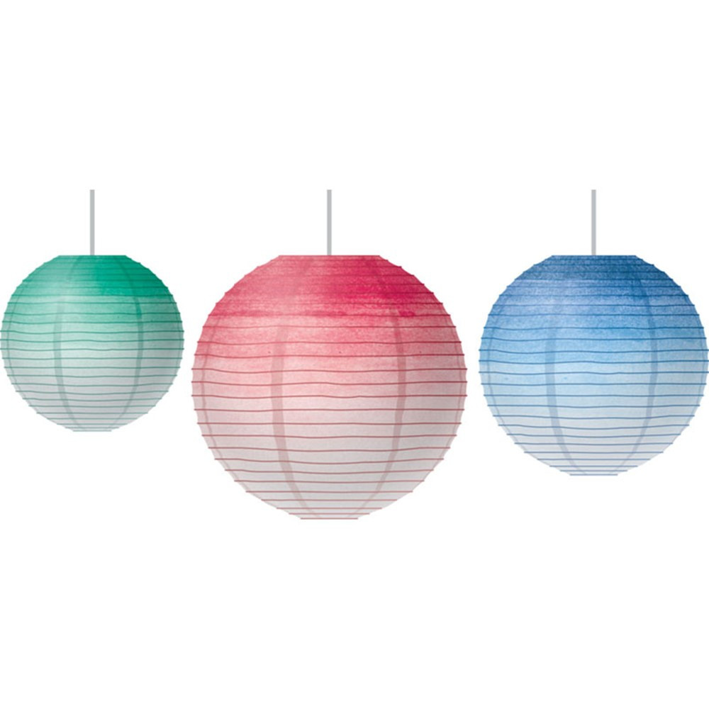 TCR77106 - Watercolor Hanging Paper Lanterns in Accents
