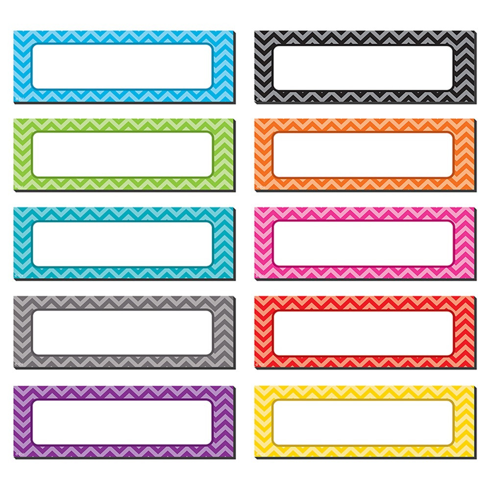Chevron Labels Magnetic Accents - TCR77204 | Teacher Created Resources ...