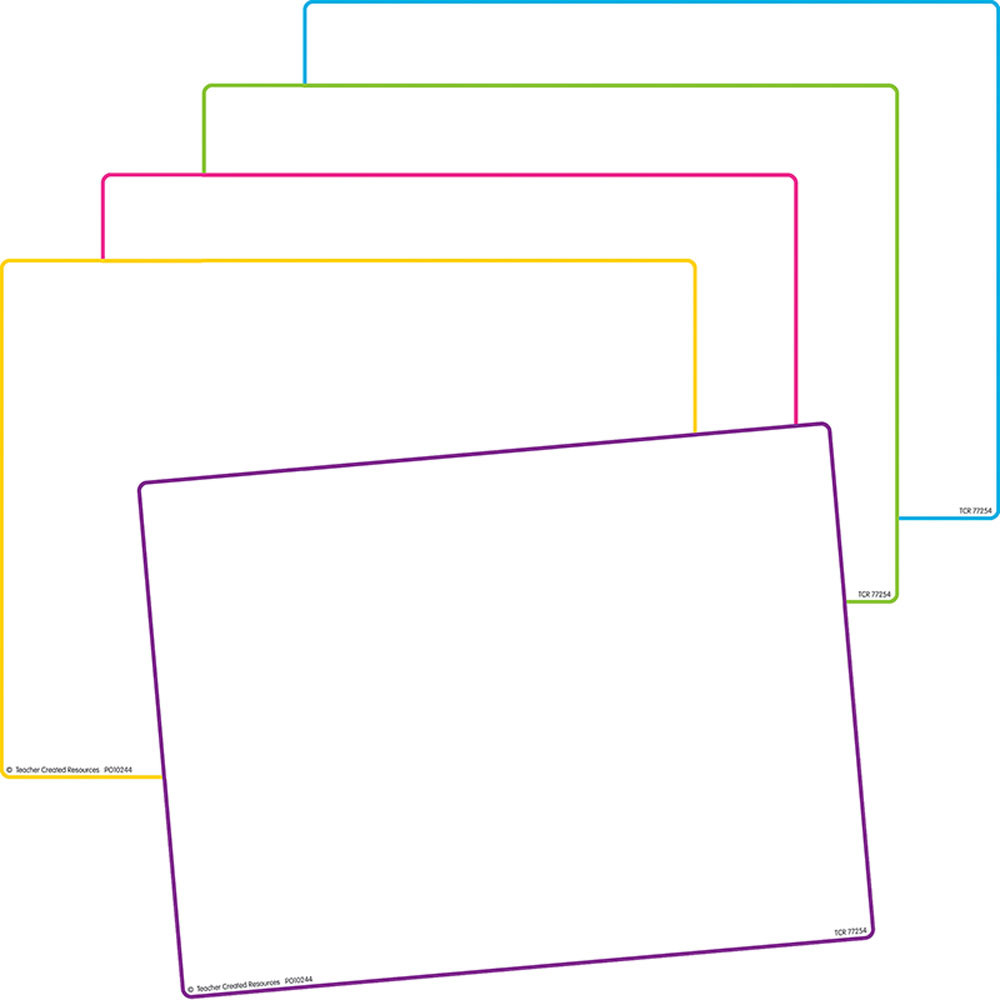 TCR77254 - Blank Dry Erase Boards 10 St in Dry Erase Boards