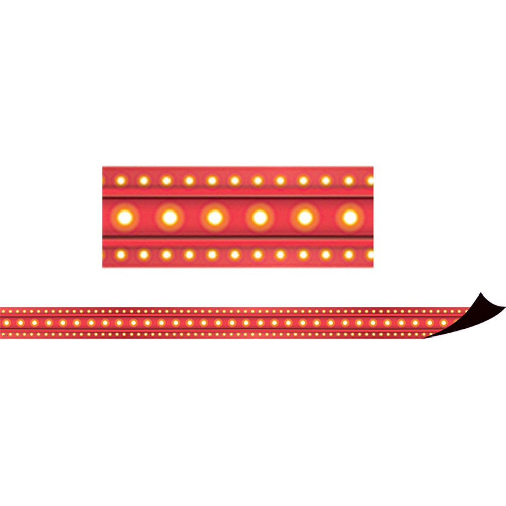 TCR77302 - Red Marquee Magnetic Border in Border/trimmer