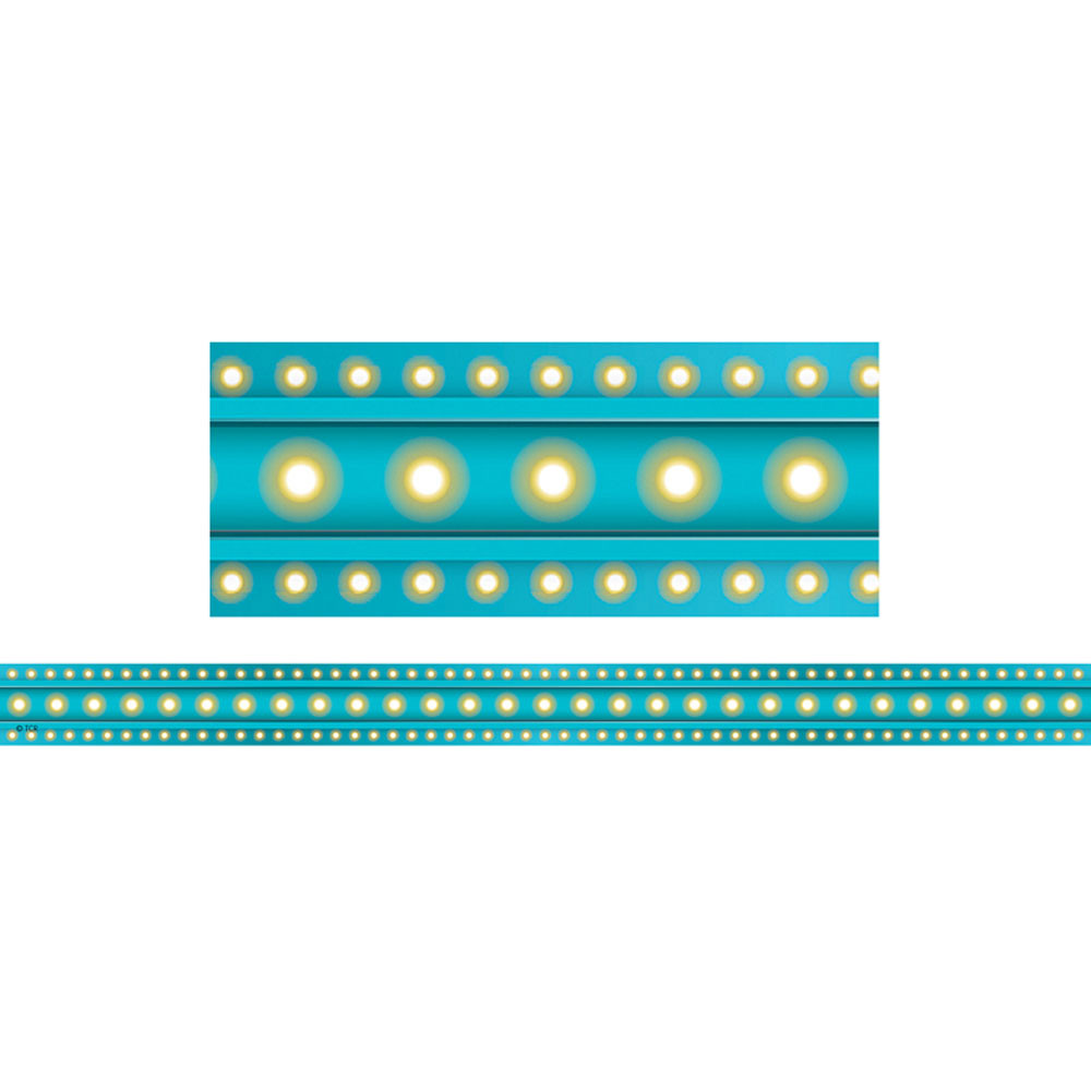 TCR77335 - Light Blue Marquee Strips Clingy Thingies in Border/trimmer