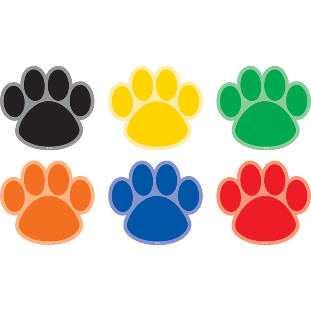 TCR77380 - Paw Prints Carpet Markers Spot On in Classroom Management
